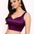 Women's purple dhupion silk embroidery sequence work blouse choli stylish saree blouse