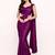 Women's purple dhupion silk embroidery sequence work blouse choli stylish saree blouse
