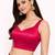 Women's pink dhupion silk embroidery sequence work blouse choli stylish saree blouse