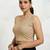 Polyester elastane zari stretchable sleeveless ready to wear blouse for women
