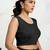 Polyester elastane zari stretchable sleeveless ready to wear blouse for women