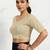 Polyester elastane zari stretchable half sleeve ready to wear blouse for women