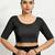 Polyester elastane zari stretchable half sleeve ready to wear blouse for women