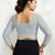 Polyester elastane zari stretchable elbow sleeve ready to wear blouse for women