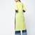 cottoncolor block straight kurta with tassels,yellow,(s,m,l,xl,2xl,3xl)