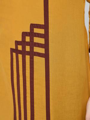 cotton straight kurta with patchwork ,mustard,(s,m,l,xl,2xl,3xl) 5