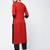 cotton color block straight kurta,red,(s,m,l,xl,2xl,3xl)
