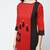 cotton color block straight kurta,red,(s,m,l,xl,2xl,3xl)