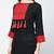 rayon color block straight kurta with tassels ,black,(s,m,l,xl,2xl,3xl)