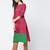 cotton block printed straight kurta,pink,(s,m,l,xl,2xl,3xl)
