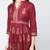 Rayon block printed anarkali kurta,maroon,(s,m,l,xl,2xl,3xl)