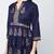 Rayon block printed anarkali kurta,blue,(s,m,l,xl,2xl,3xl)