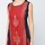 rayon block printed layered kurta,red,(s,m,l,xl,2xl,3xl)