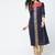cotton block printed straight kurta,blue,(s,m,l,xl,2xl,3xl)
