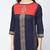 cotton block printed straight kurta,blue,(s,m,l,xl,2xl,3xl)