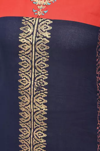 cotton block printed straight kurta,blue,(s,m,l,xl,2xl,3xl)