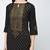 cotton block printed straight kurta,black,(s,m,l,xl,2xl,3xl)