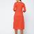 cotton color block straight kurta,orange,(s,m,l,xl,2xl,3xl)