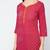 cotton block printed straight kurta,magenta,(s,m,l,xl,2xl,3xl)