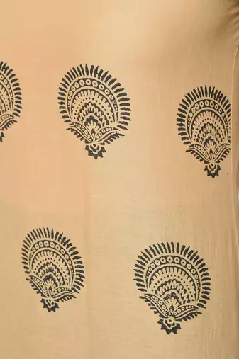 cotton block printed straight kurta,beige,(s,m,l,xl,2xl,3xl)