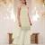 Off white colour embroideried work chinon semi stitched palazzo salwar suit