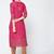 cotton block printed straight kurta,magenta,(s,m,l,xl,2xl,3xl)