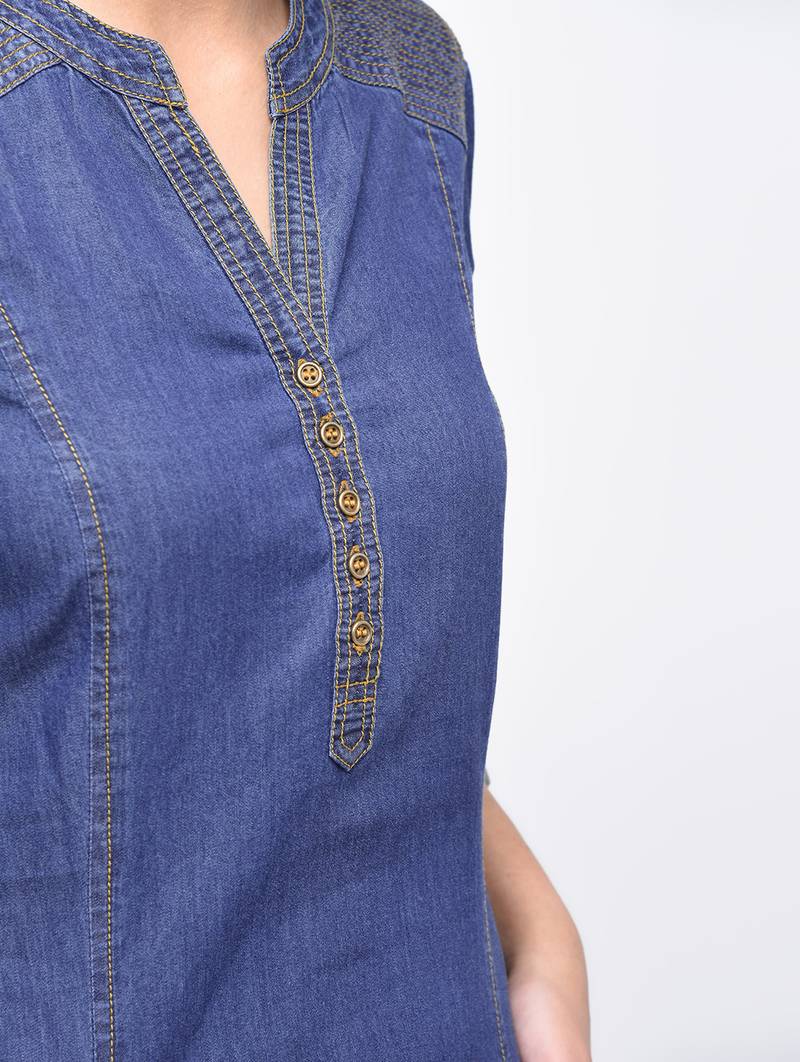 denim princess line straight kurta,blue,(s,m,l,xl,2xl,3xl)