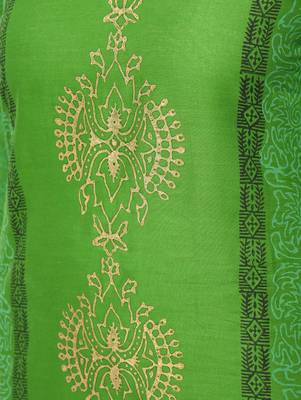 cotton block printed straight kurta,green,(s,m,l,xl,2xl,3xl) 5