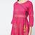 Cotton block printed angrakha kurta,fuchsia,(s,m,l,xl,2xl,3xl)