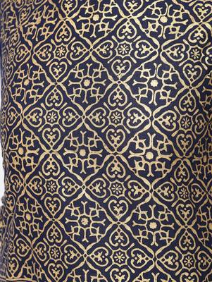 cotton block printed straight kurta,navy blue,(s,m,l,xl,2xl,3xl) 5
