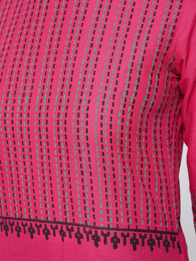 cotton block printed straight kurta,pink,(s,m,l,xl,2xl,3xl)