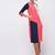 crepe c olour block straight kurta,pink,(s,m,l,xl,2xl,3xl)