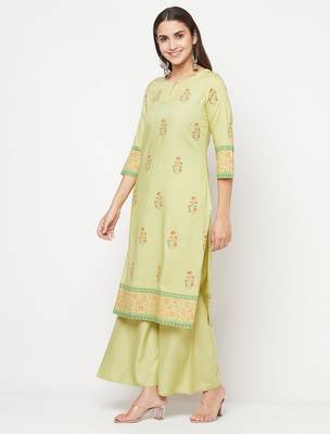 rayon screen print straight kurta,pista,(s,m,l,xl,2xl,3xl) 2