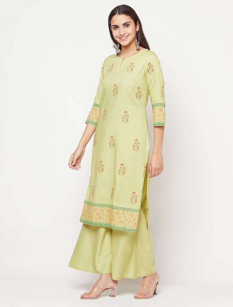 rayon screen print straight kurta,pista,(s,m,l,xl,2xl,3xl)