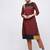 crepe color block straight kurta,brown,(s,m,l,xl,2xl,3xl)