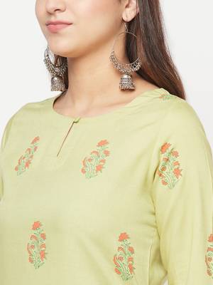rayon screen print straight kurta,pista,(s,m,l,xl,2xl,3xl) 5