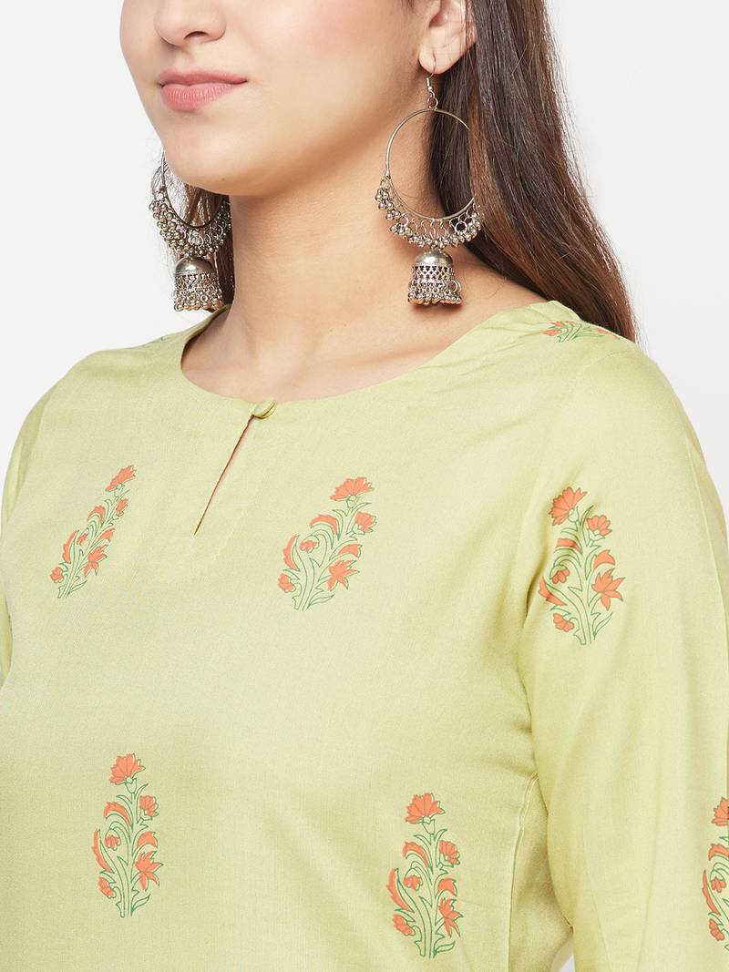 rayon screen print straight kurta,pista,(s,m,l,xl,2xl,3xl)
