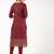 cotton block printed straight kurta,maroon,(s,m,l,xl,2xl,3xl)