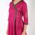 Cotton block print angrakha kurta,magenta,(s,m,l,xl,2xl,3xl)