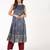 Rayon block print flared kurta,grey,(s,m,l,xl,2xl,3xl)