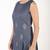 Rayon block print flared kurta,grey,(s,m,l,xl,2xl,3xl)