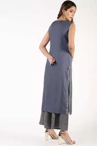 rayon solid pintucks straight kurta,grey,(s,m,l,xl,2xl,3xl)