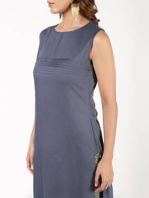 rayon solid pintucks straight kurta,grey,(s,m,l,xl,2xl,3xl) 5