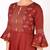 Cotton gold print flared anarkali kurta,maroon,(s,m,l,xl,2xl,3xl)