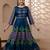 Rayon solid pintucks kurta with gold print palazzo set,blue,(s,m,l,xl,2xl,3xl)