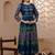 Rayon solid pintucks kurta with gold print palazzo set,blue,(s,m,l,xl,2xl,3xl)