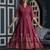 Rayon block print flared anarkali kurta,dusty pink,(s,m,l,xl,2xl,3xl)