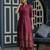 Rayon block print flared anarkali kurta,dusty pink,(s,m,l,xl,2xl,3xl)