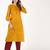 cotton criss-cross bell sleeves straight kurta,mustard,(s,m,l,xl,2xl,3xl)