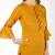 cotton criss-cross bell sleeves straight kurta,mustard,(s,m,l,xl,2xl,3xl)